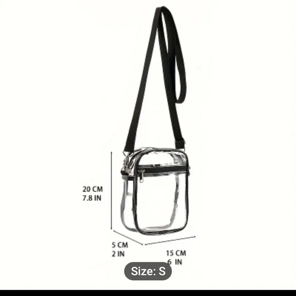 Clear See‎ Thru Stadium Concert Work Crossbody Bag Waterproof